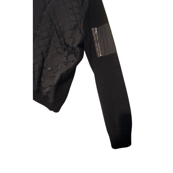 INC International Concepts Jacket Men's Bomber XL Mock Neck Black Y2k Preppy - Picture 9 of 14